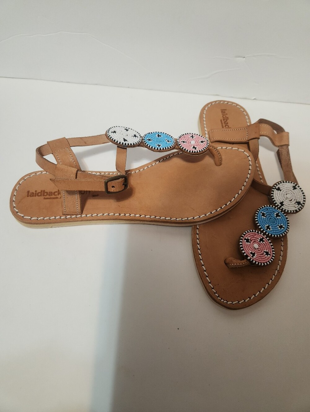 Laidback London Isko Beaded Sandals